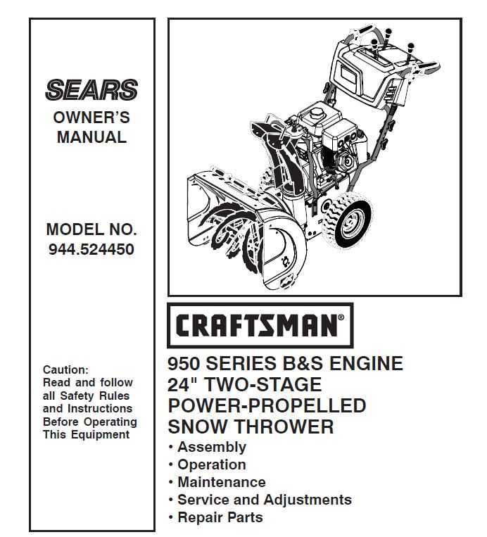 craftsman 24 snow thrower parts