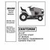 Craftsman Tractor Parts Manual 944.604430